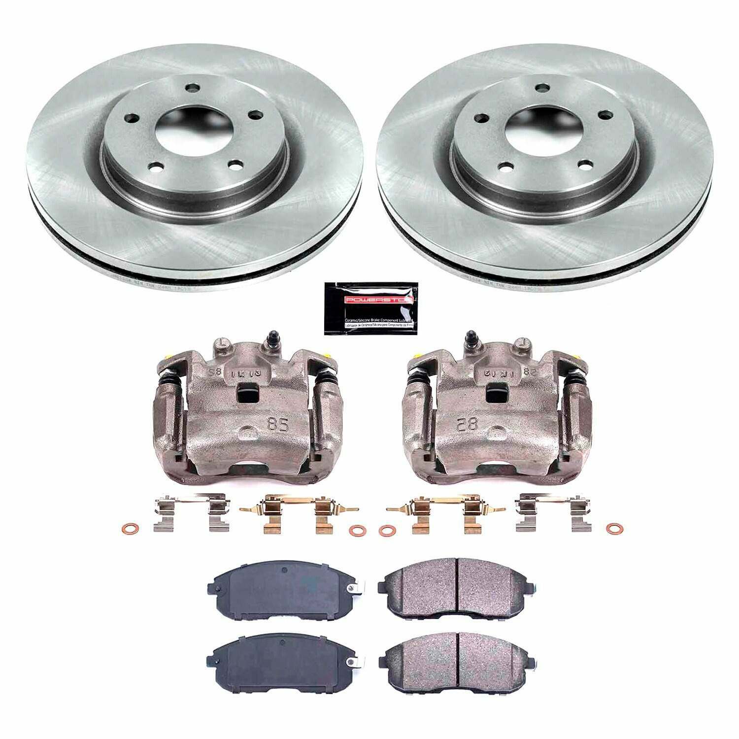 Power Stop 2019 Nissan Sentra Front Autospecialty Brake Kit w/Calipers - KCOE8327