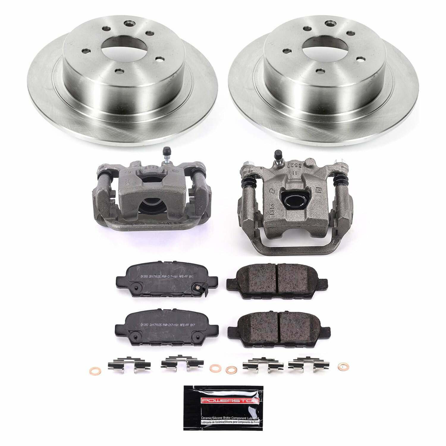 Power Stop 2019 Nissan Sentra Rear Autospecialty Kit w/Calipers - KCOE8335