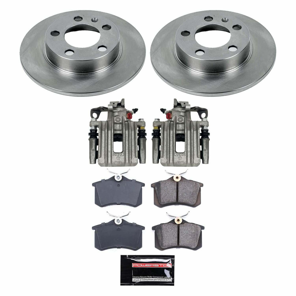 Power Stop 00-06 Audi TT Rear Autospecialty Kit w/Calipers - KCOE848