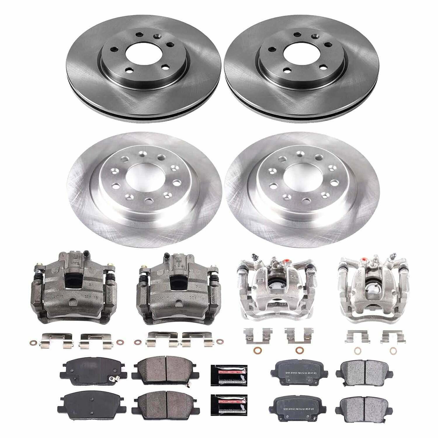 Power Stop 19-20 Buick Regal Sportback Front & Rear Autospecialty Brake Kit w/Calipers - KCOE8689