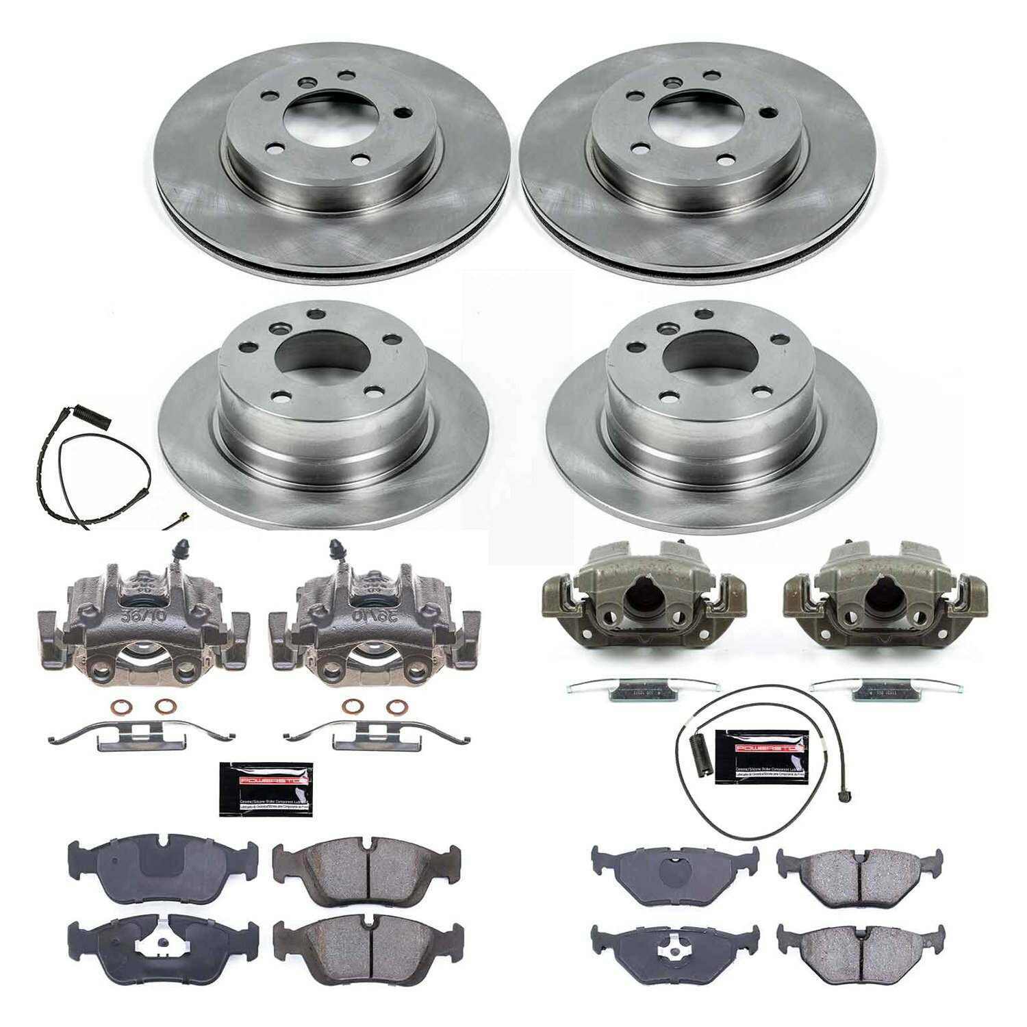 Power Stop 01-02 BMW Z3 Front & Rear Autospecialty Brake Kit w/Calipers - KCOE870