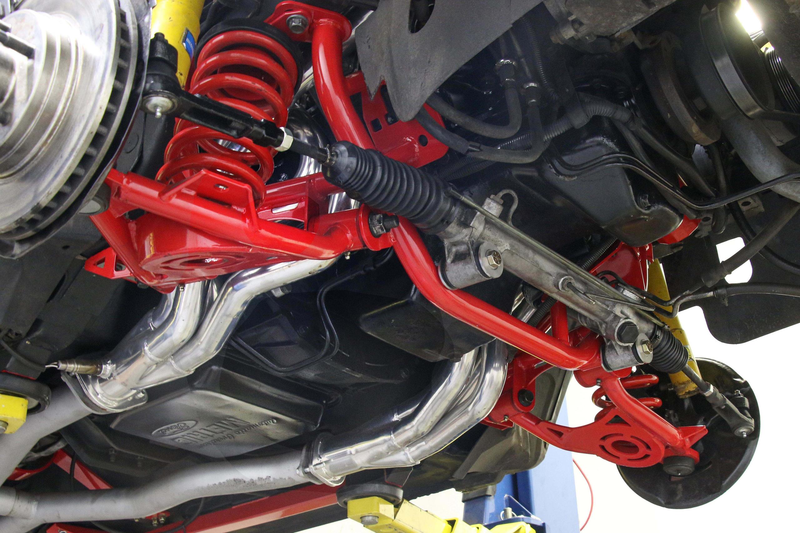 BMR Standard K-Member w/ Spring Perches - Black Hammertone (1979-1995 Mustang) - KM732H
