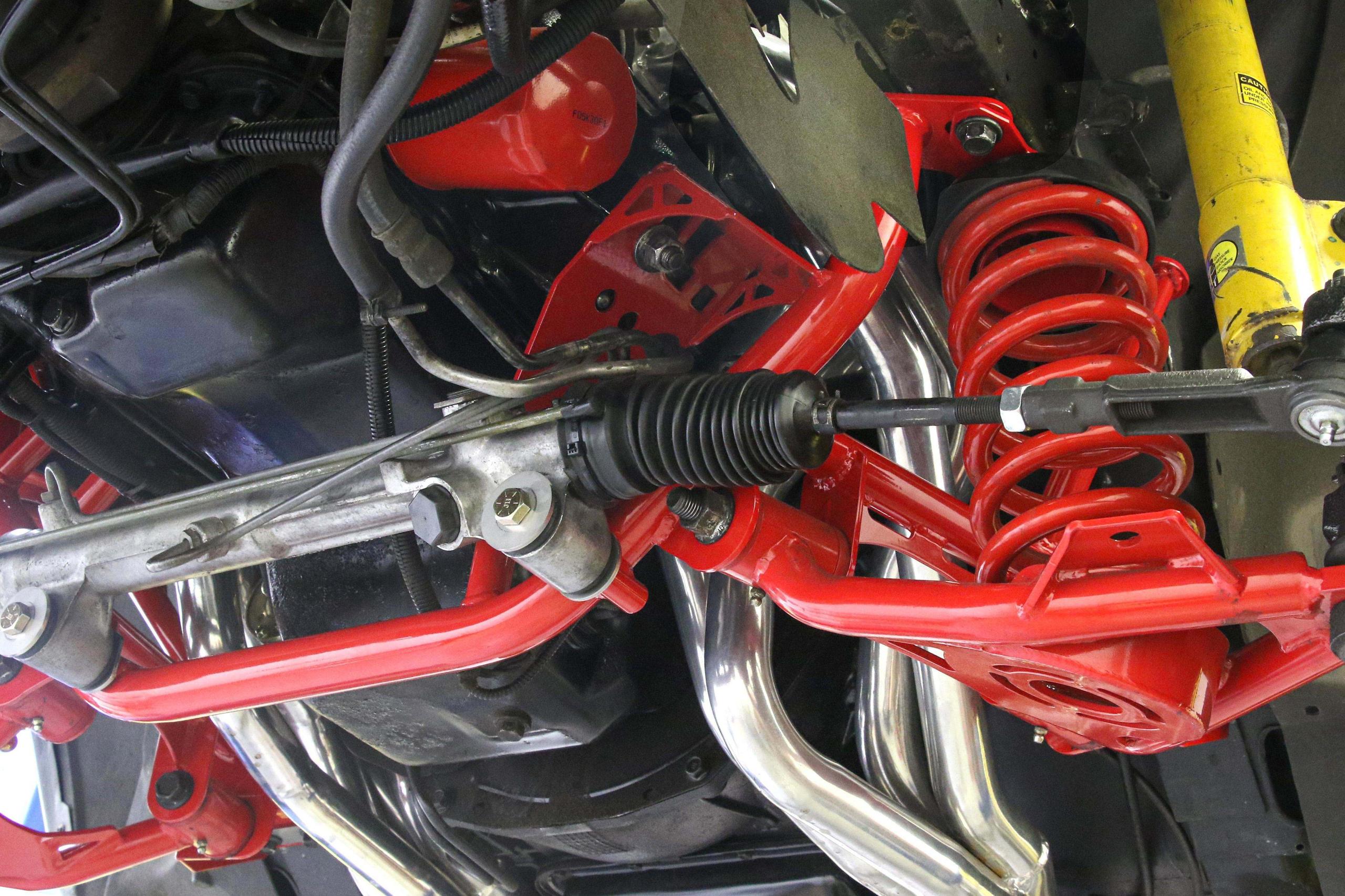BMR Standard K-Member w/ Spring Perches - Black Hammertone (1979-1995 Mustang) - KM732H