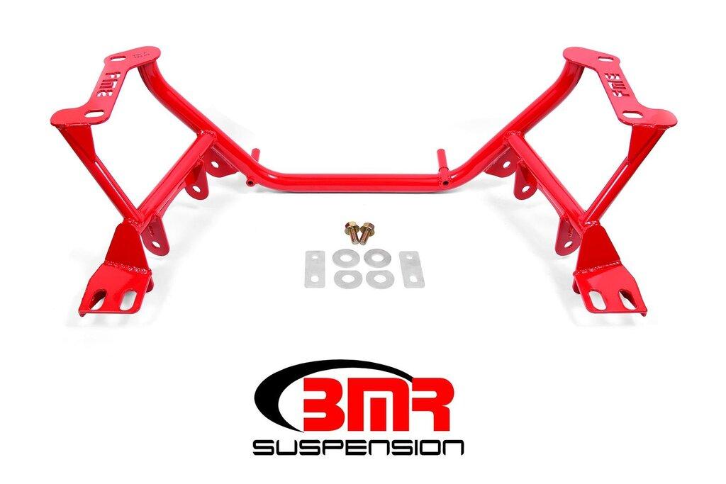 BMR KM740H K-member Coilover Version Motor Plate Version - Black Hammertone (1979-2004 Mustang)