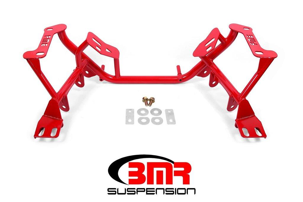 BMR KM731R K-Member Standard Version, Coilover Version - Red (1979-1995 Mustang)