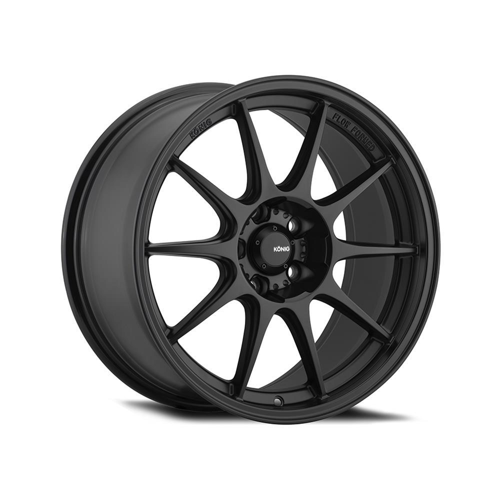Konig Dekagram 15X9 4X100 Et35 Semi-Matte Black - DK95100355