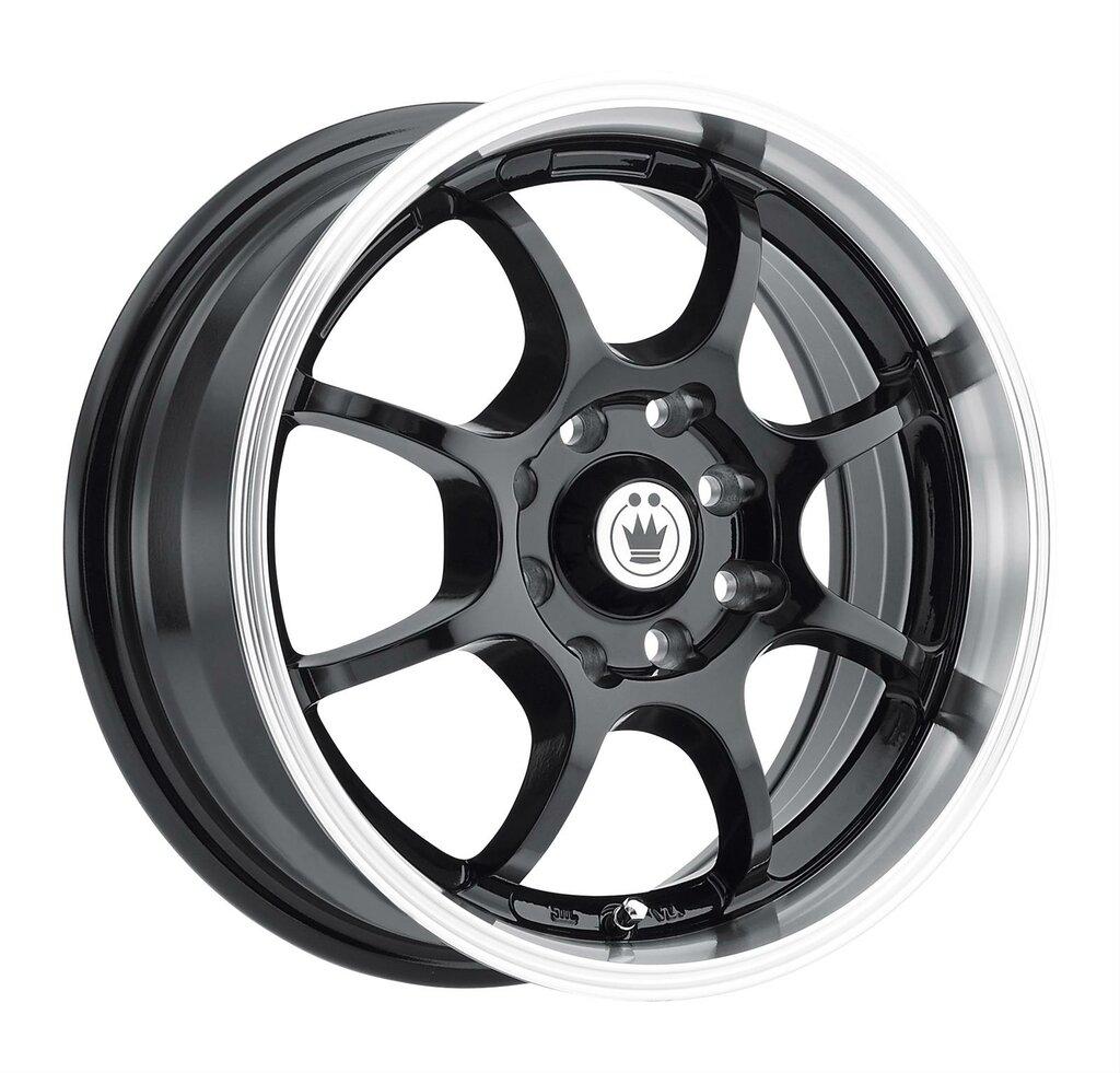Konig Lightning 17X7 10X100/114.3 Et40 Black/Machine Lip - LI77T04405