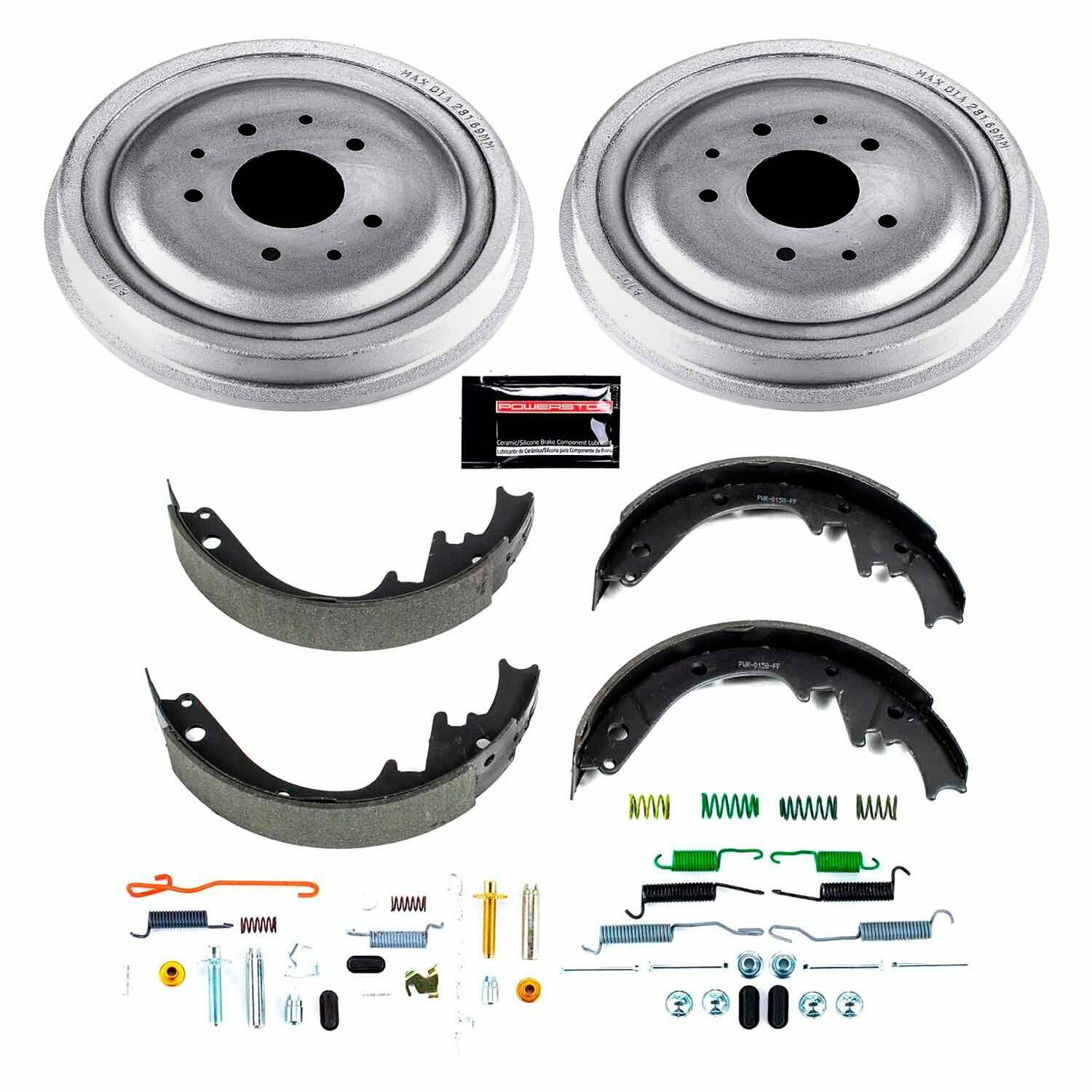 Power Stop 63-70 Chevrolet Bel Air Rear Autospecialty Drum Kit - KOE15272DK