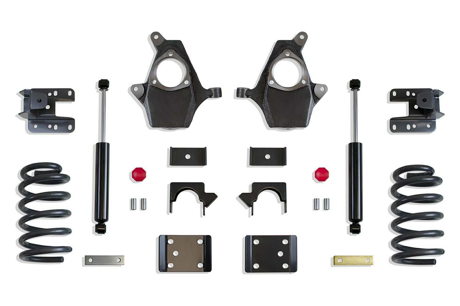 MaxTrac 4 inch/6 inch Lowering Kit (Spindles, Coils, Single Cab, Cast Steel Arms) (2014-2016 Silverado 1500, Sierra, Sierra 1500) - KS331546-6