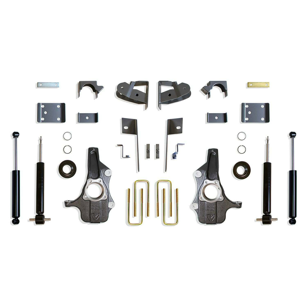 MaxTrac 3 inch/5 inch Lowering Kit (Spindles and Struts) (2019-2022 Silverado 1500, Sierra, Sierra 1500) - KS331935S