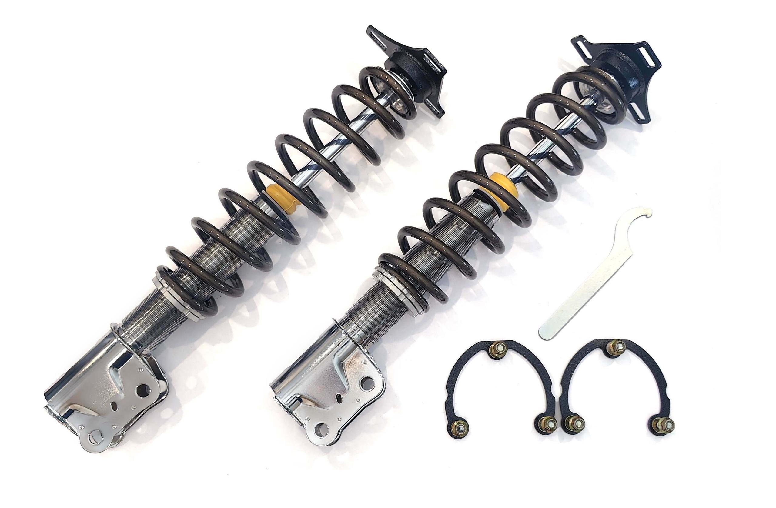 KellTrac Adjustable Long Travel Drag Coilovers - Front - Pair (2015-2023 Mustang) - KTI-FCO15SA
