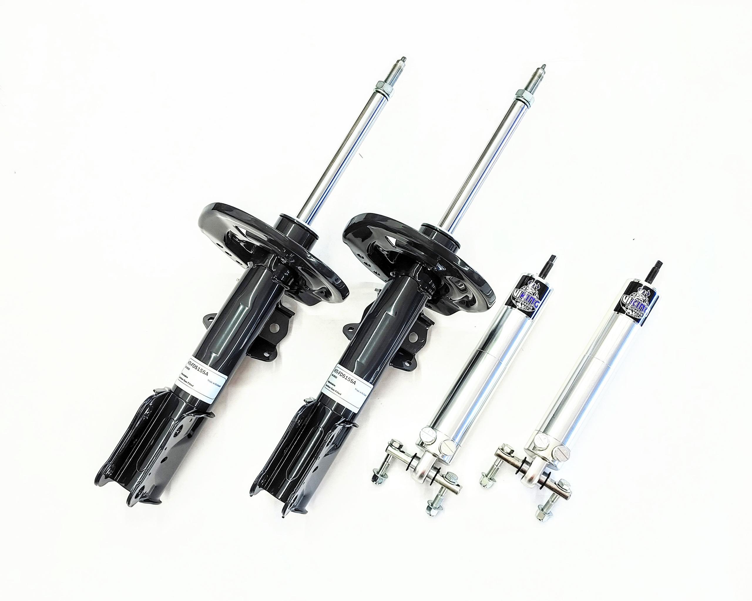 Kelltrac Adjustable Front Drag Struts and Rear Shock Kit (2015-2026 Mustang) - KTI-FDS15RS