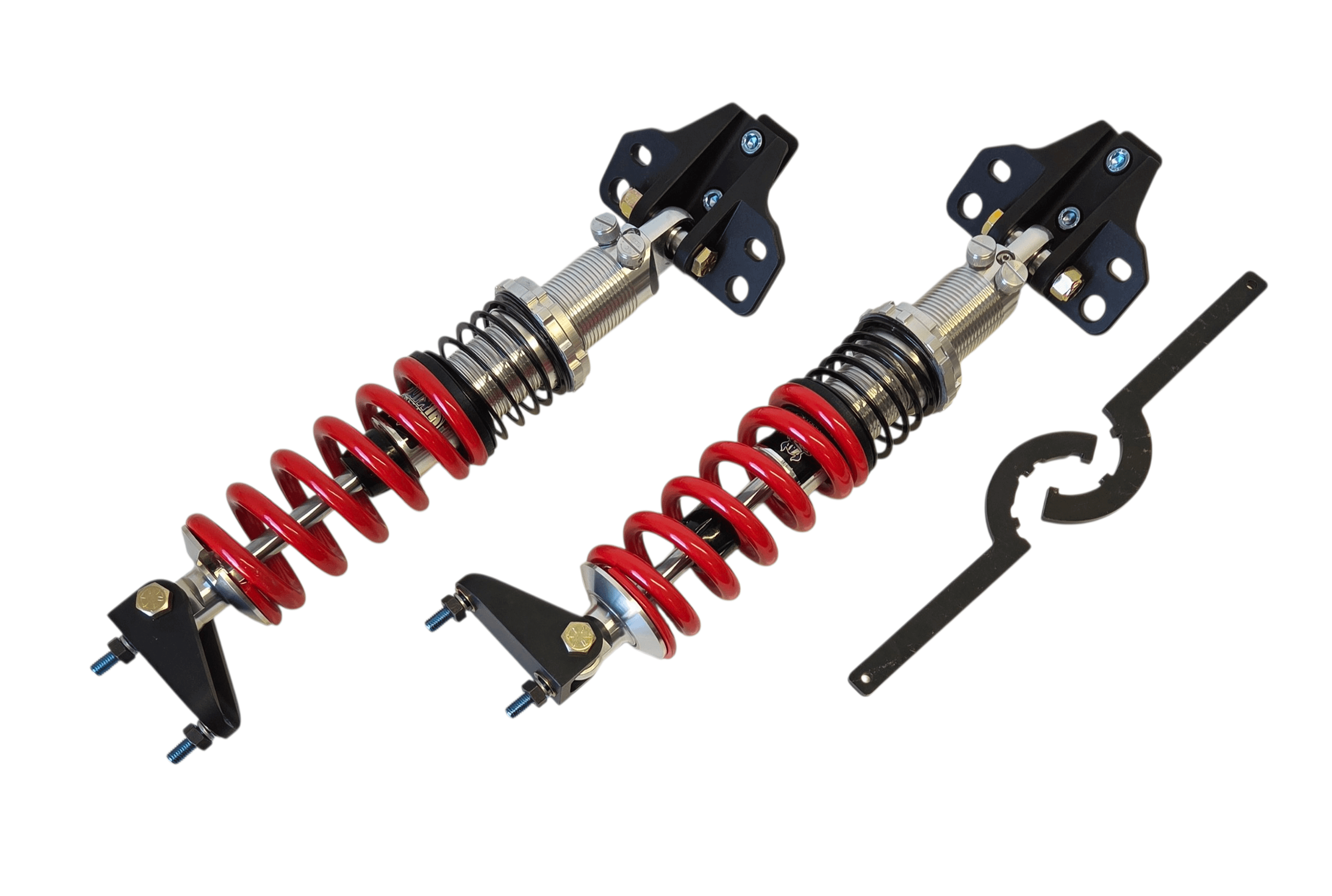 KellTrac Triple Adjustable Rear Coilover Kit, X-SERIES (2015-2025 Mustang) - KTI-RCO15TA-X
