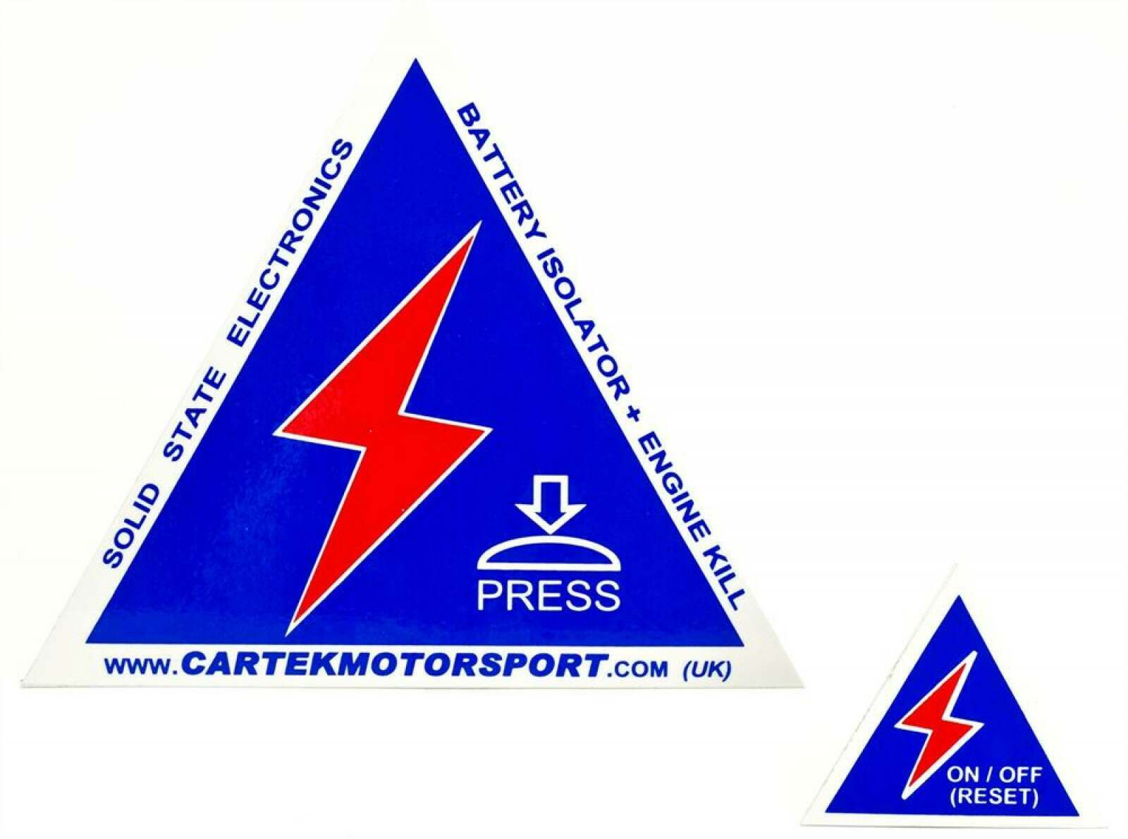 Cartek Battery Isolator Safety Stickers - CK-SS-03