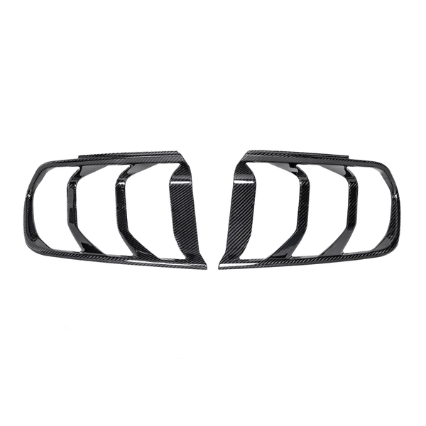 DX Carbon Carbon Fiber Tail Light Bezels (2018-2023 Mustang)
