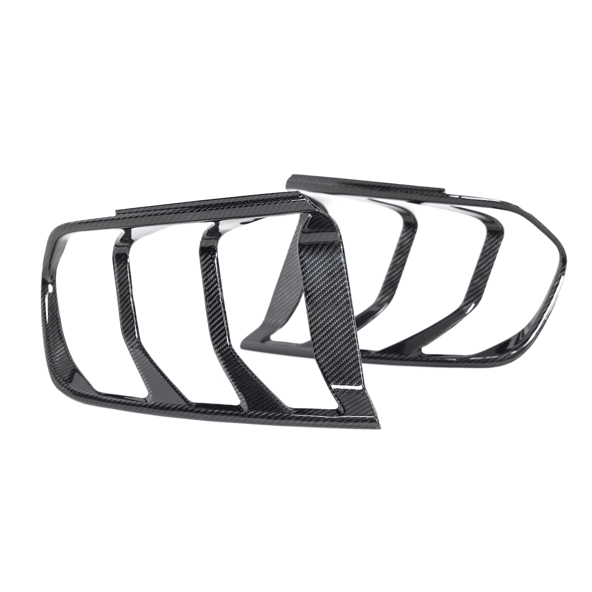 DX Carbon Carbon Fiber Tail Light Bezels (2015-2017 Mustang)