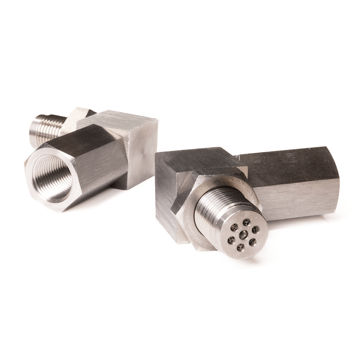 Stainless Steel 90 Degree O2 Spacer - Pair