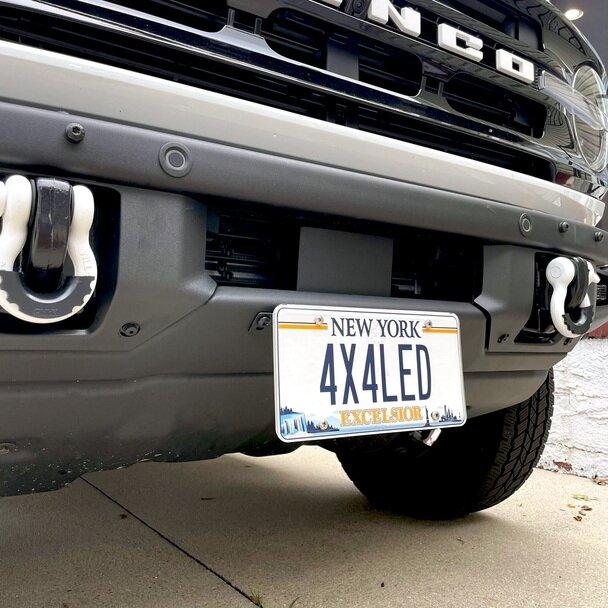 KR Off-Road License Plate Bracket (2021-2025 Ford Bronco) - 30-3009