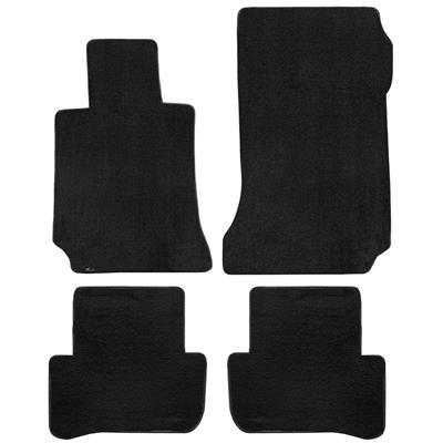 Lloyd Mats Mercedes C Class 2012-2014 4pc Mats Black Velourtex (W204) Plain - 620111