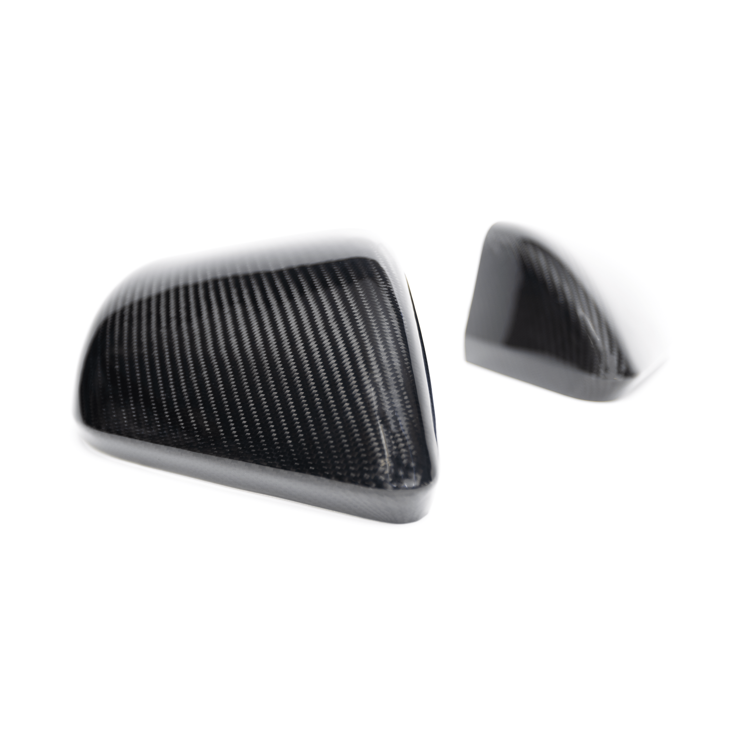 DX Carbon Carbon Fiber Mirror Covers No Turn Signals (2015-up Mustang GT / Dark Horse / Ecoboost)