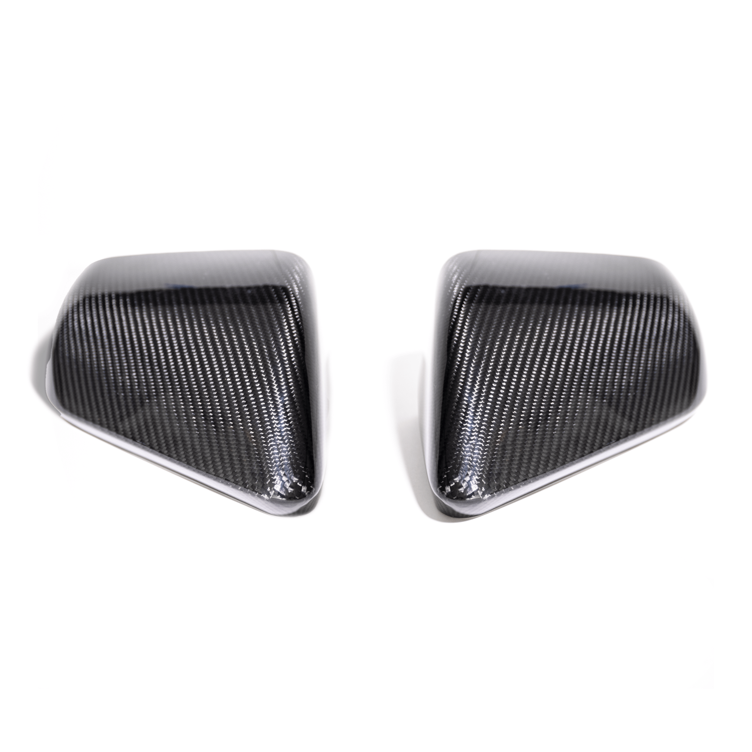 DX Carbon Carbon Fiber Mirror Covers No Turn Signals (2015-up Mustang GT / Dark Horse / Ecoboost)