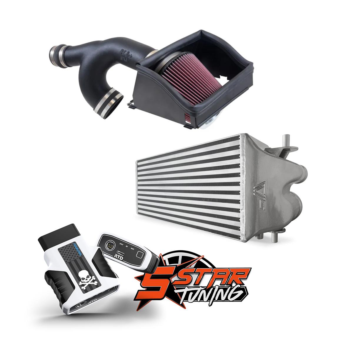 Stage 2 Power Pack - Intake, Intercooler and Lethal Performance HP Tuners RTD4 with 5 Star Tuning Custom Tune (2021-2025 F-150 2.7L EcoBoost)