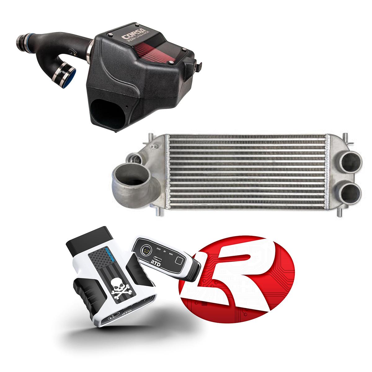 Stage 2 Power Pack - Intake, Intercooler and Lethal Performance HP Tuners RTD4 with Lund Custom Tune (2021-2025 F-150 3.5L EcoBoost)