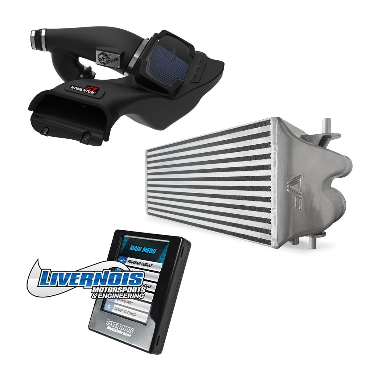 Stage 2 Power Pack - Intake, Intercooler and Livernois MyCalibrator Handheld Tuner (2024-2025 F-150 3.5L PowerBoost)