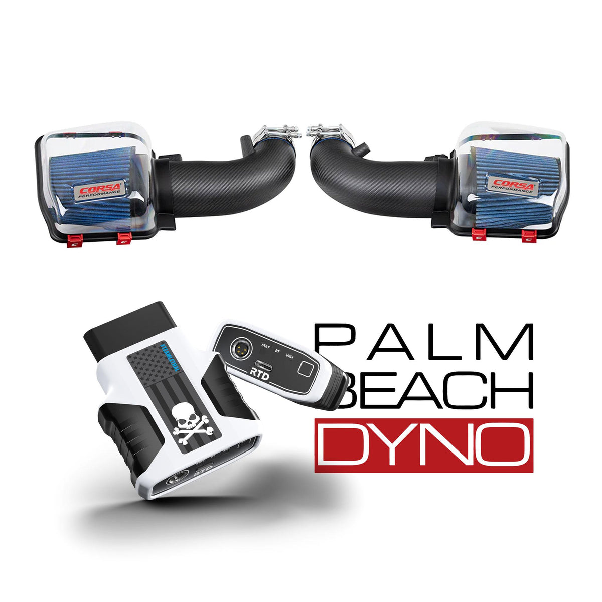 Palm Beach Dyno Stage 1 Power Pack - Intake and RTD4 with Tune (2024-2026 Mustang GT / Dark Horse)