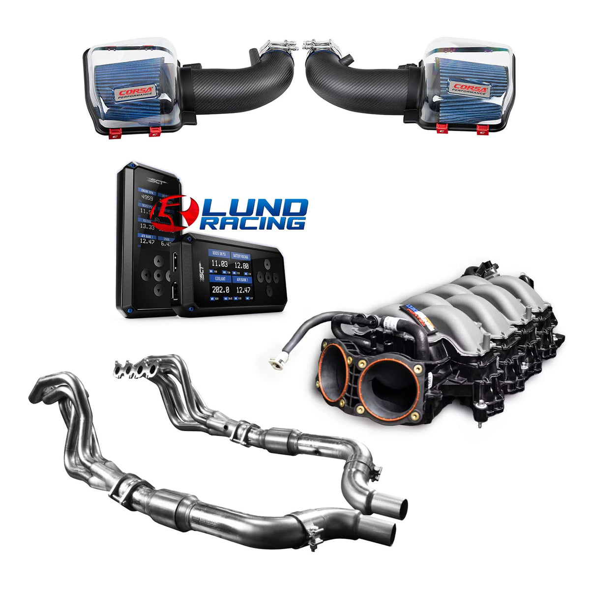 Stage 3 Power Pack - ALL OUT NA with SCT BDX Performance Programmer and Lund Tune (2024-2026 Mustang GT / Dark Horse)