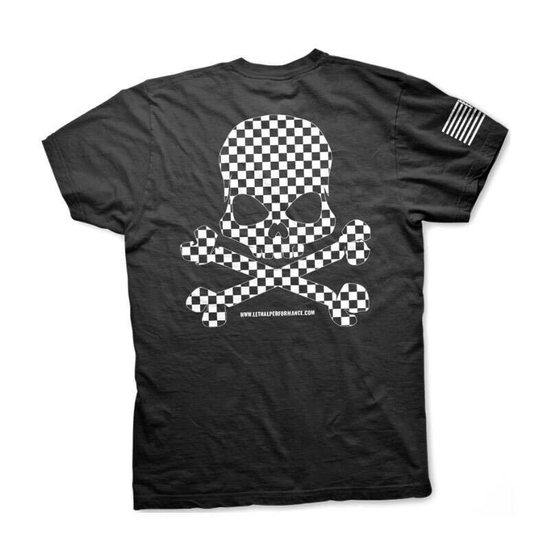 Checkered Skull Logo Unisex Shirt