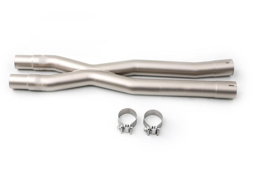 LTH 2015 Ford Mustang GT Resonator Delete with Stainless Steel Construction (2.5")