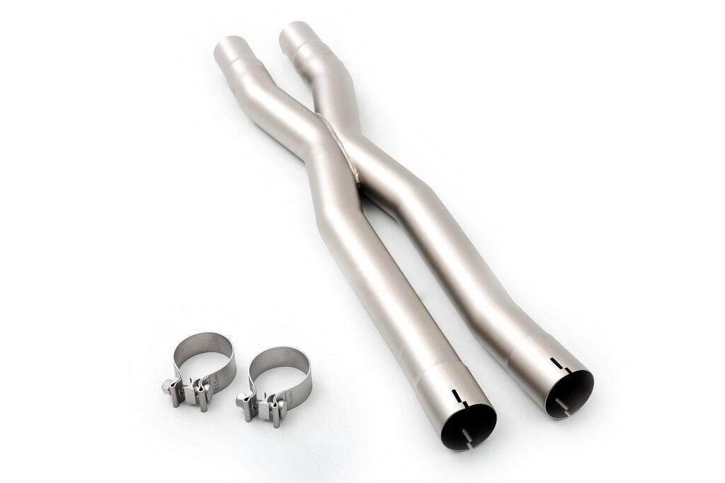 LTH 2015 Ford Mustang GT Resonator Delete with Stainless Steel Construction (2.5")