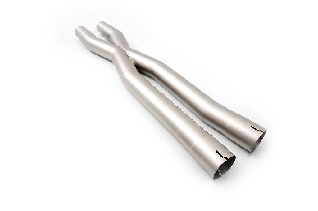 LTH 2015 Ford Mustang GT Resonator Delete with Stainless Steel Construction (2.5")
