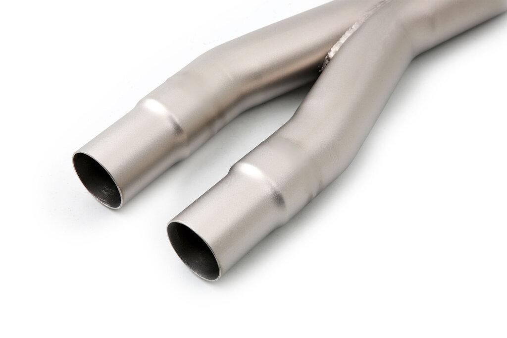 LTH 2015 Ford Mustang GT Resonator Delete with Stainless Steel Construction (2.5")