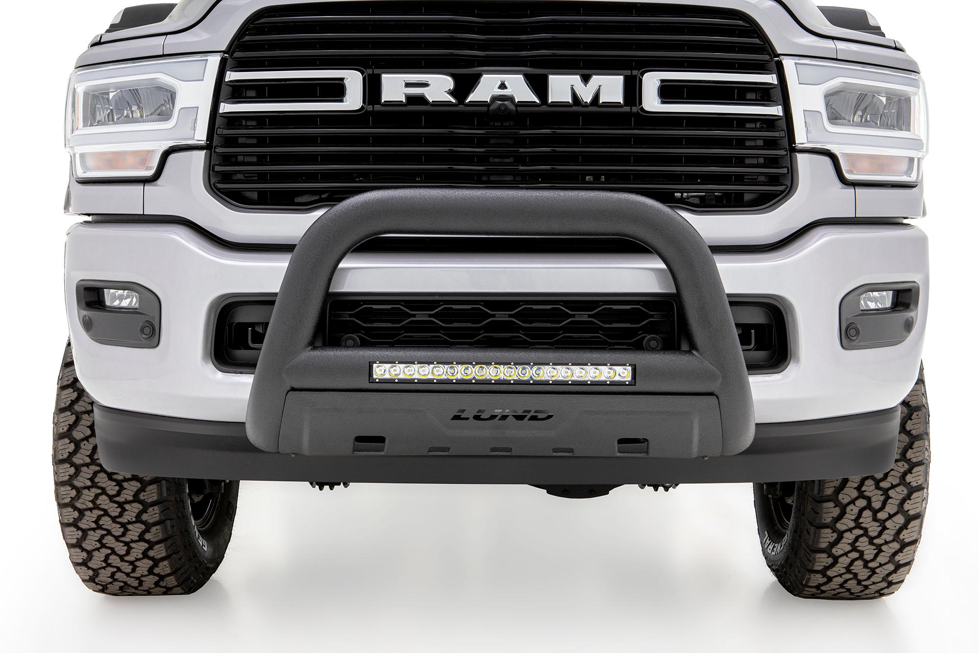 Lund Bull Bar with LED Light Bar - Black (2020-2024 2500, 3500) - 47121308