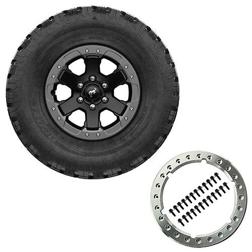 Ford Performance M-1007-DC17A 2021-2025 Bronco 17" x 8.5" Beadlock Wheel Kit - Sasquatch