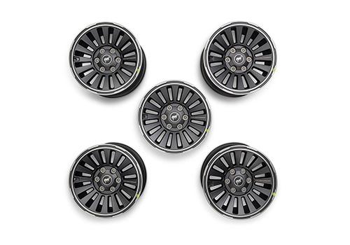 Ford Performance 17x8.5" Gray Wheel Kit w/ FP Logo (2021-2025 Bronco) - M-1007K-B1785GR