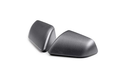 Ford Performance Carbon Fiber Mirror Skull Caps - Gloss (2024-2026 Mustang w/ Turn Signals) - M-17740-MTG