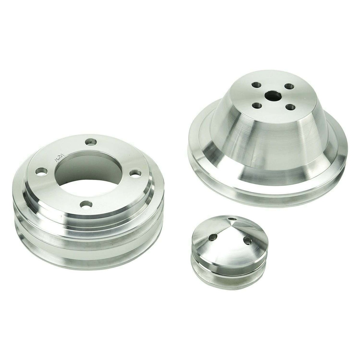 Ford Performance 1970-1978 Mustang Billet Dual Groove Pulley Set - M-8509-EM