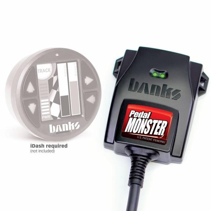 Banks Pedal Monster for use with existing iDash® and/or Derringer (for many Cadillac, Chevy/GMC, Chrysler, Dodge/Ram, Ford, Jeep, Lincoln, Mazda) - 64311