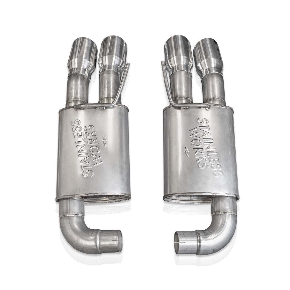 Stainless Works Legend Factory Connect Axleback - 3" Polished Tips (2018-2023 Mustang GT) - M18ABL