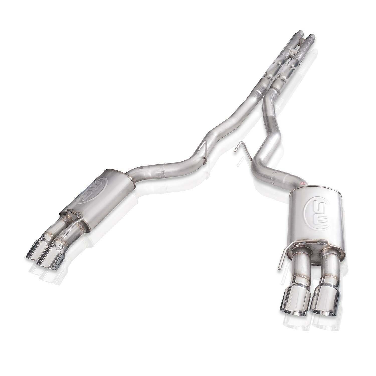 Stainless Works Legend Catback Exhaust with H-Pipe Non Active Valves (Factory Connect) (2018-2023 Mustang GT Coupe ONLY) - M18CBHFCL