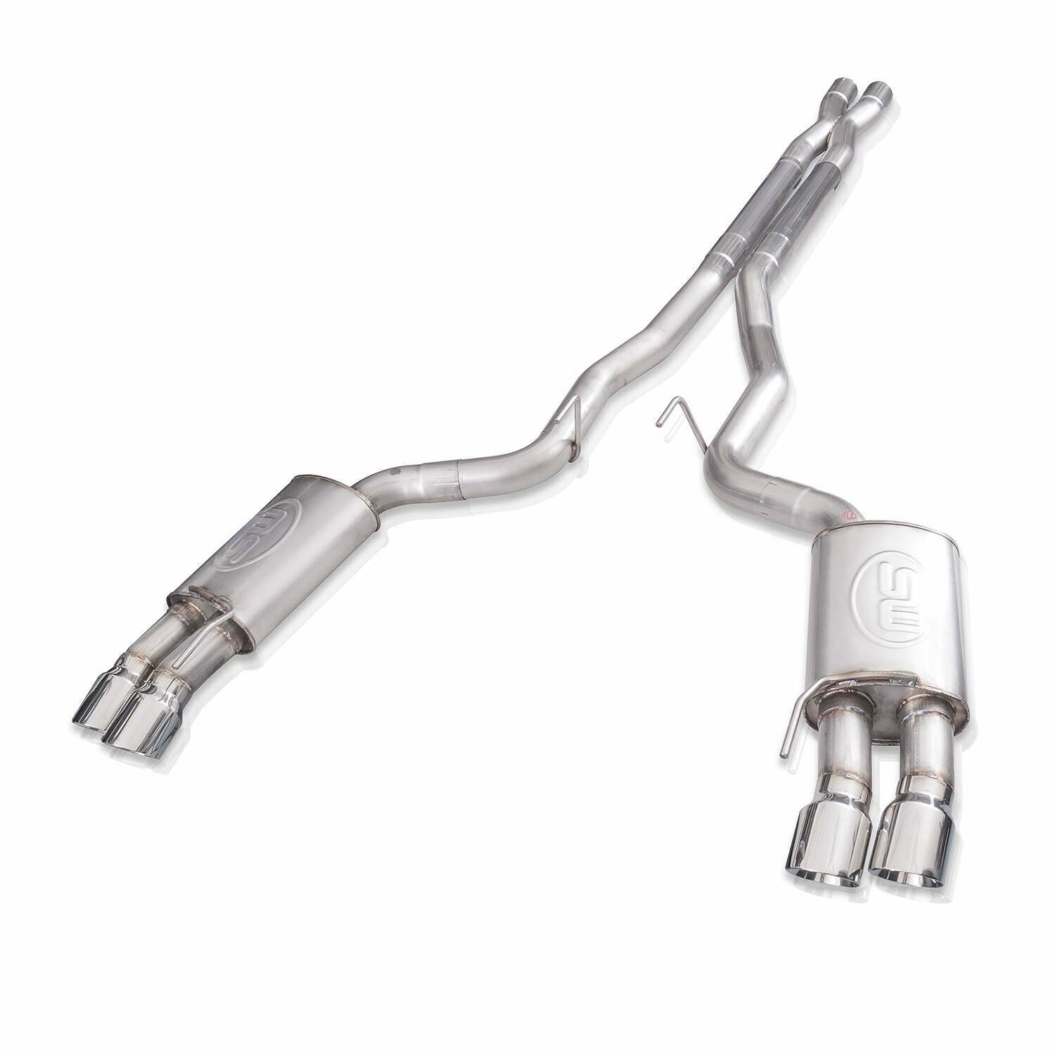 Stainless Works Redline Catback Exhaust with X-Pipe Non Active Valves (Performance Connect) (2018-2023 Mustang GT) - M18CBXPC