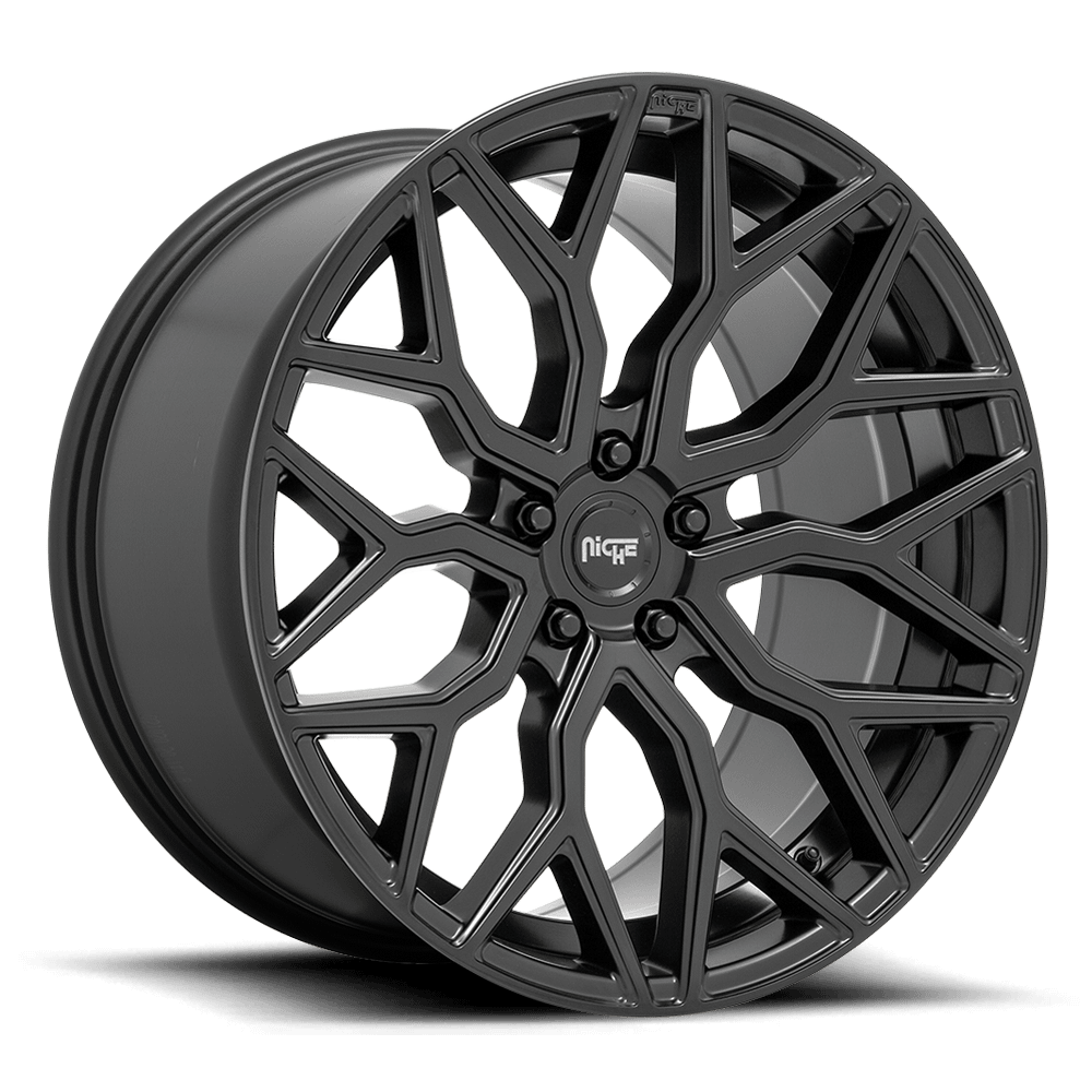 Niche M261 Mazzanti Wheel, 22X10 in Matte Black with 5X120 Bolt Pattern and 30 Offset - M261220021+30R