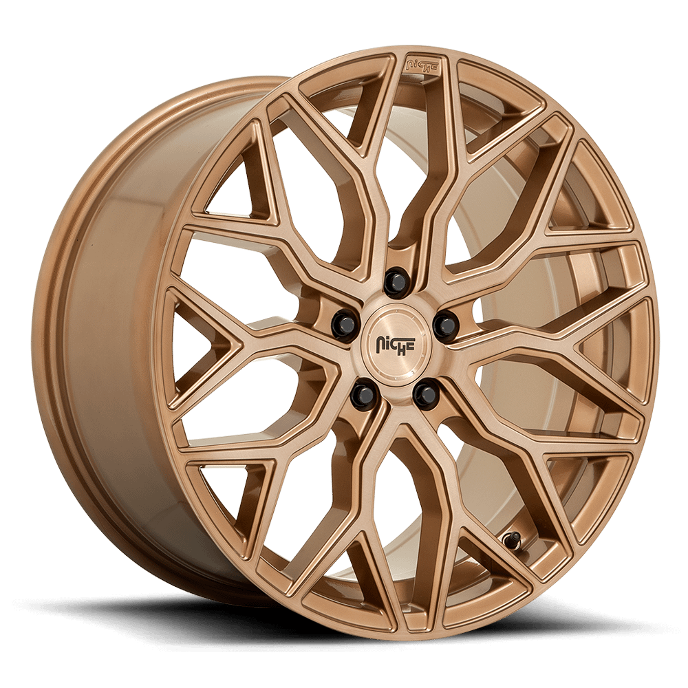 Niche M263 Mazzanti Wheel, 19X9.5 in Bronze Brushed with 5X112 Bolt Pattern and 48 Offset - M2631995F8+48