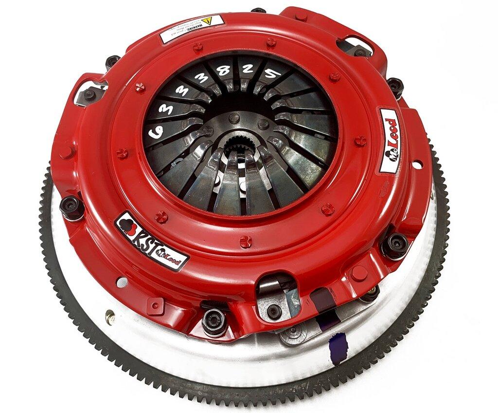 McLeod Racing RXT Street Twin Disc Clutch Kit w/ Aluminum Flywheel - 8 Bolt / 26 Spline (2024-2026 Mustang GT / Dark Horse w/ Calimer Stage 3) - 6339807M
