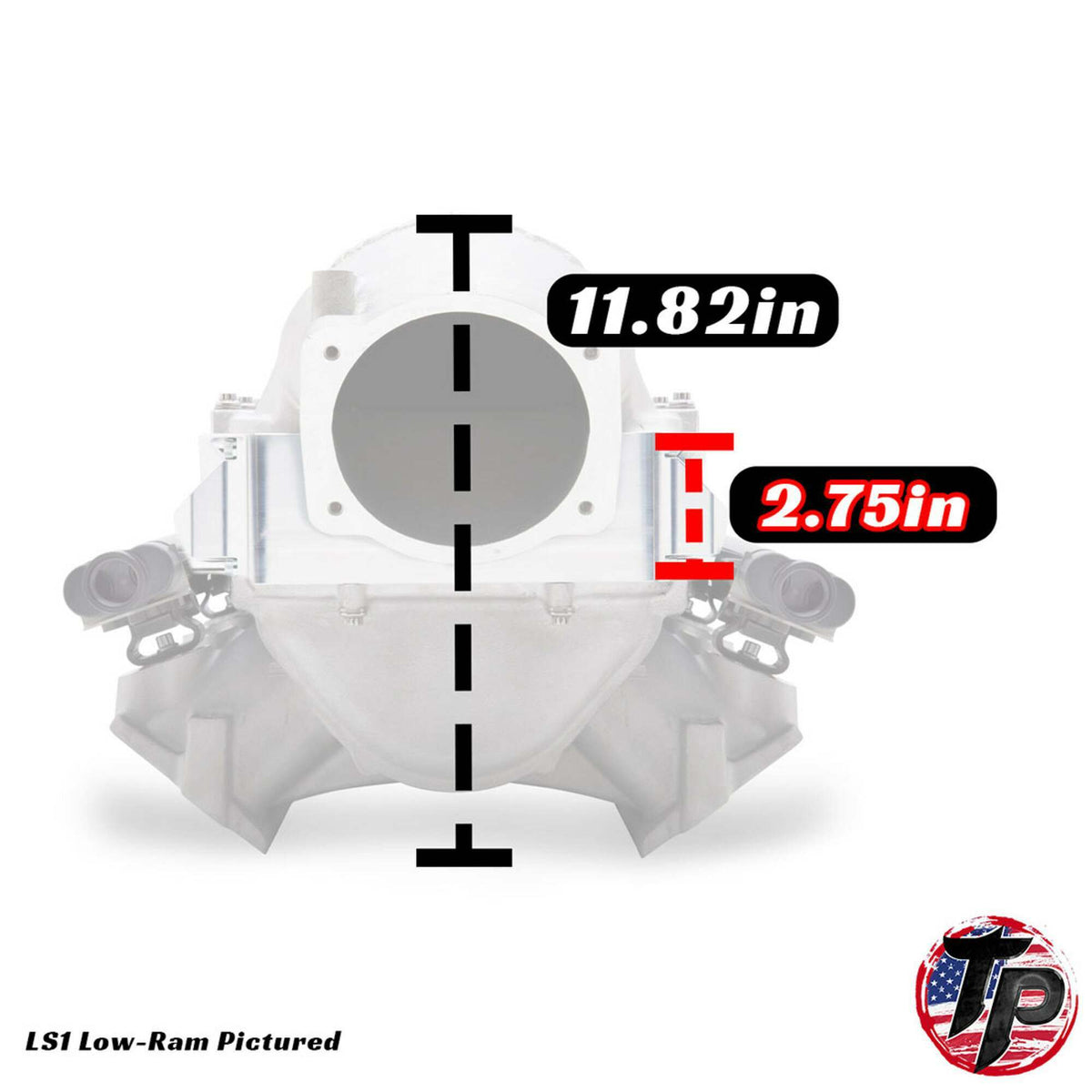 Tick Performance Low Profile 3.25" Billet Air-to-Water Intercooler for all Holley Ram Intakes - TP009853