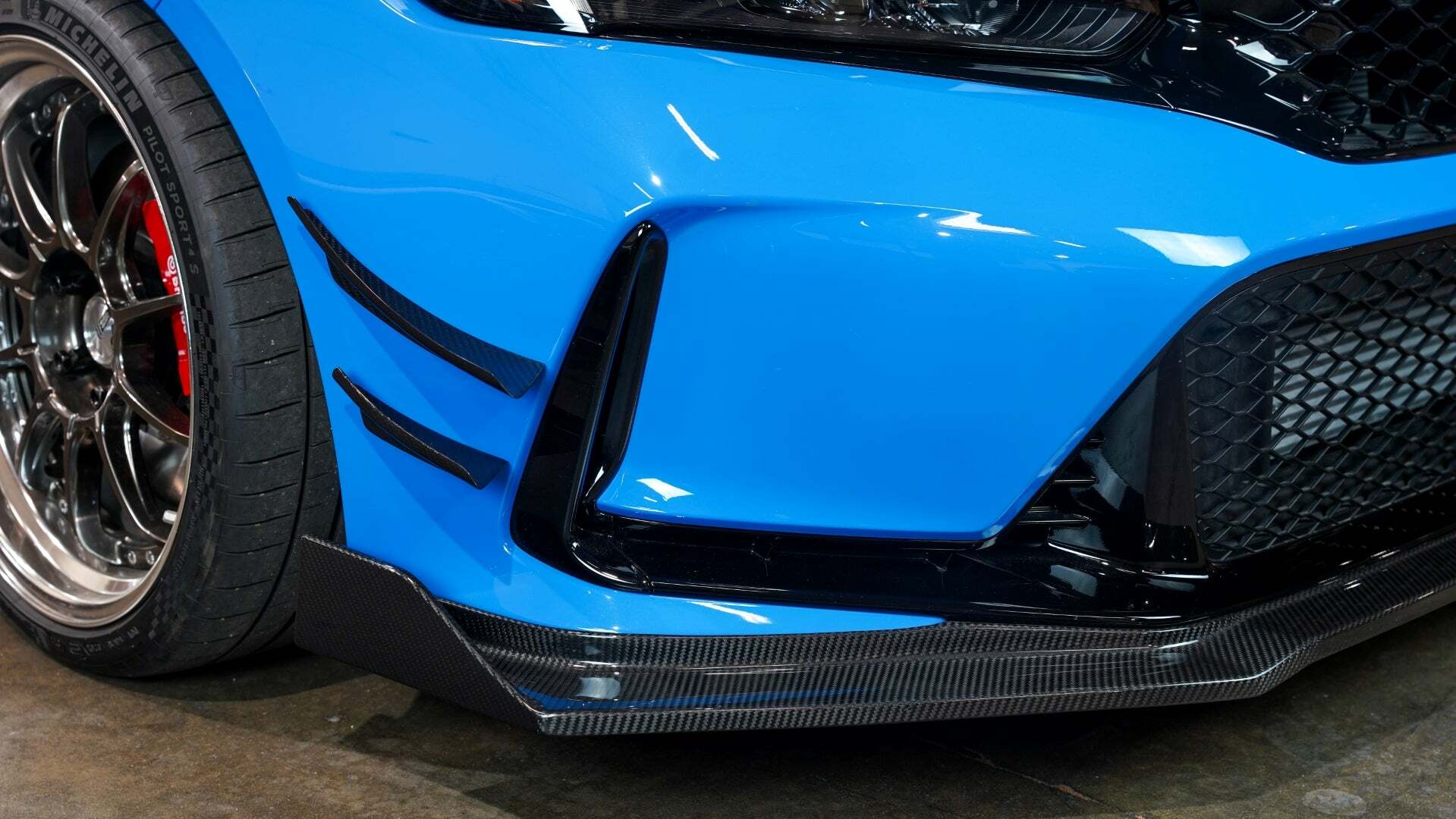 APR Performance Carbon Fiber Front Bumper Canards (2023+ Type R) - AB-923002
