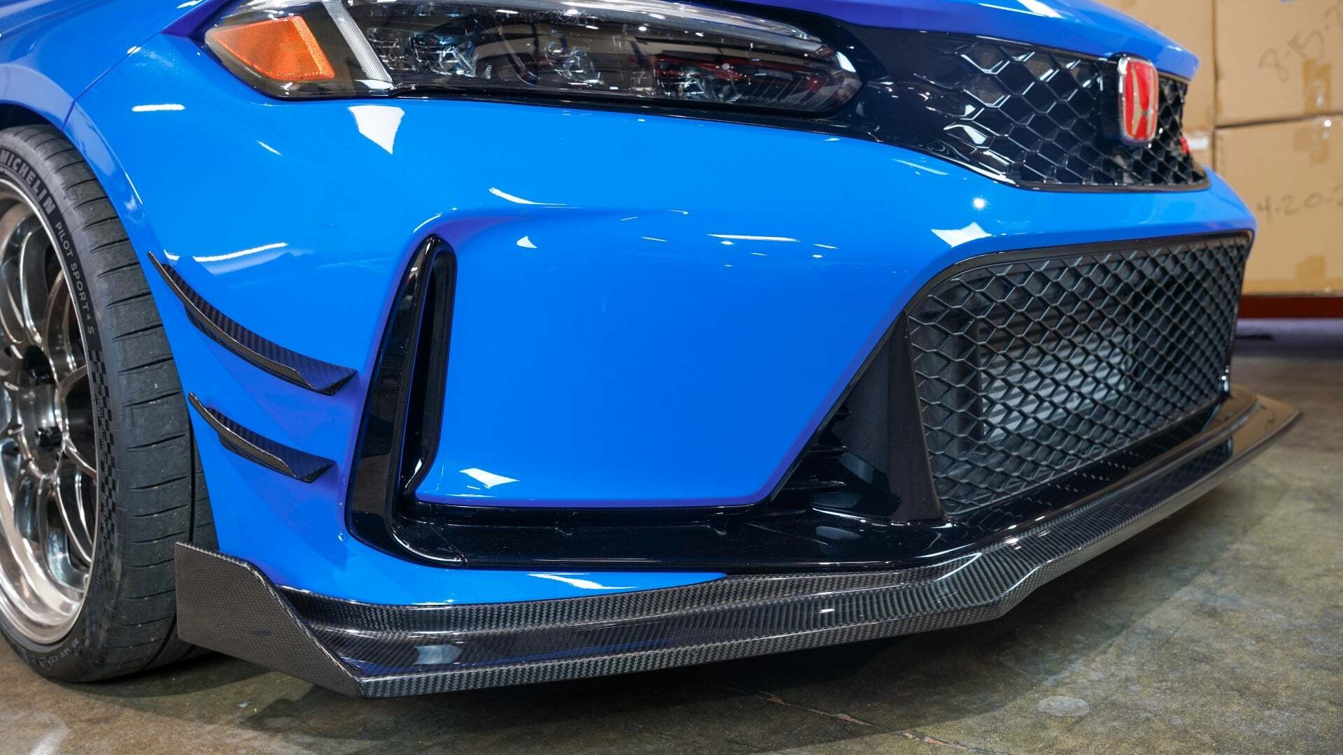 APR Performance Carbon Fiber Front Bumper Canards (2023+ Type R) - AB-923002